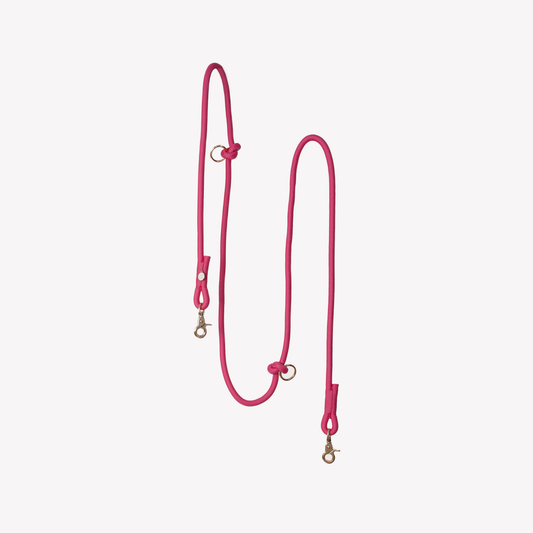 'Magenta' - Hands Free Dog Braided Rope Leash