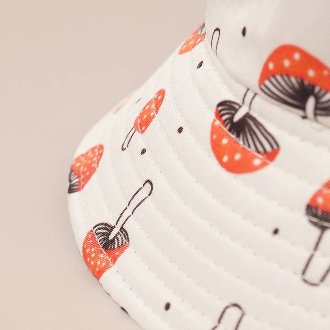 Mushroom Printing Sunshade Outdoor Bucket Hat