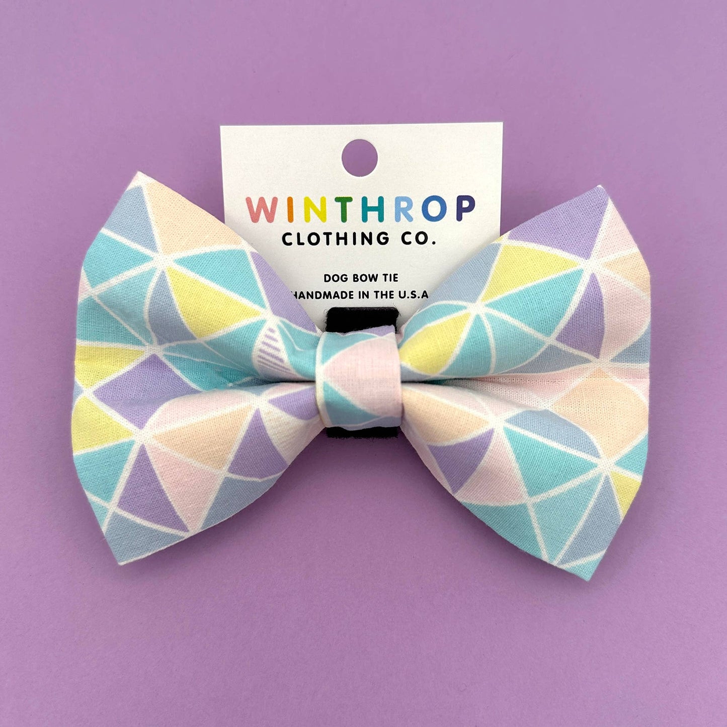 Pastel Easter Dog Bow Tie