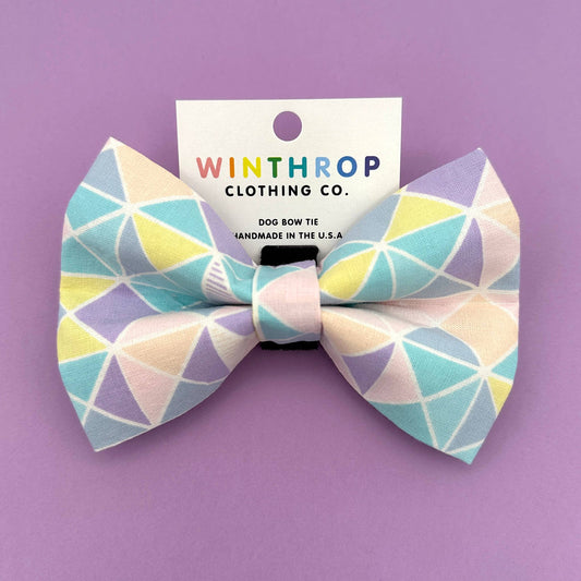 Pastel Easter Dog Bow Tie
