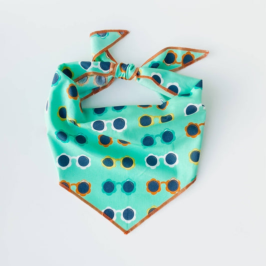 Retro shades floral sunnies dog summer bandana accessory