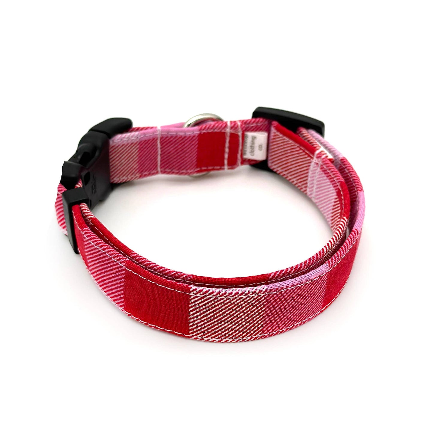 Valentine's Day Check Dog Collar