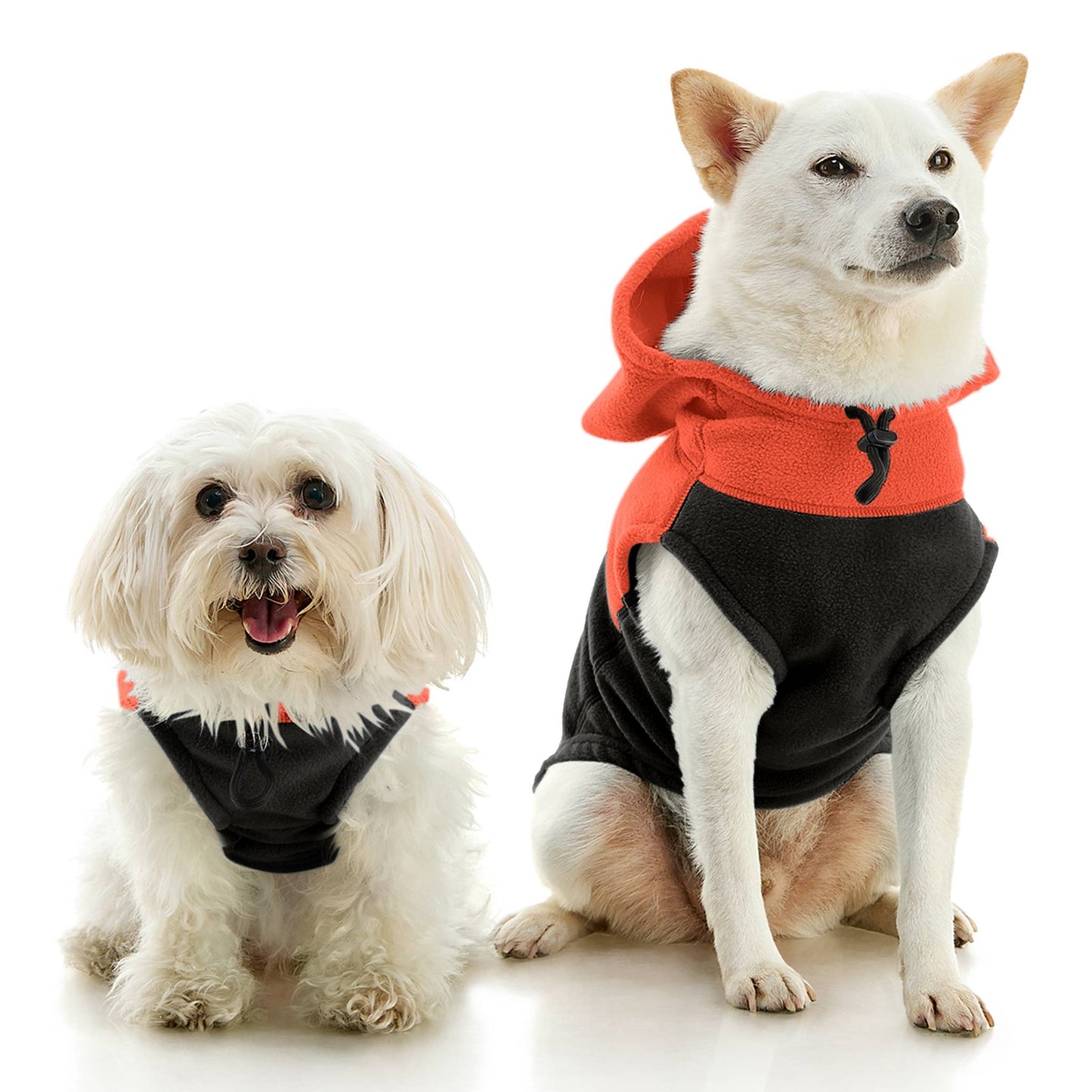 Gooby - Fleece Vest Hoodie Two Tone