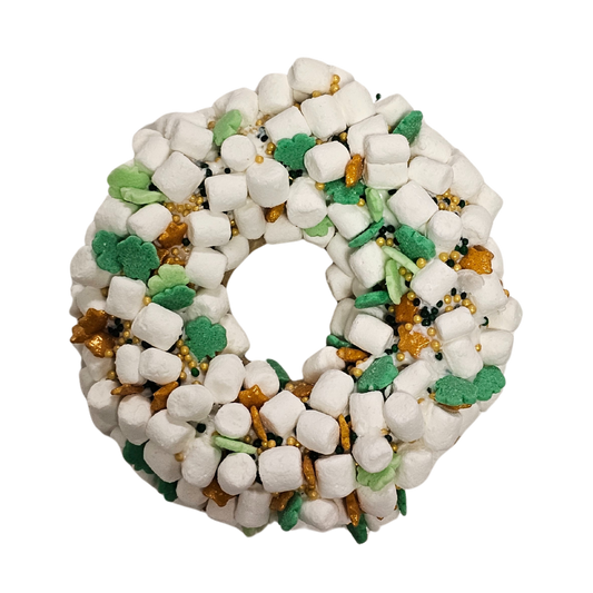Saint Patty's Day Collection Marshmallow Clover Candy Crunch Donut Dog Treat
