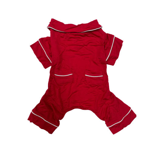 Red Modal Valentine's Day Dog Pajamas