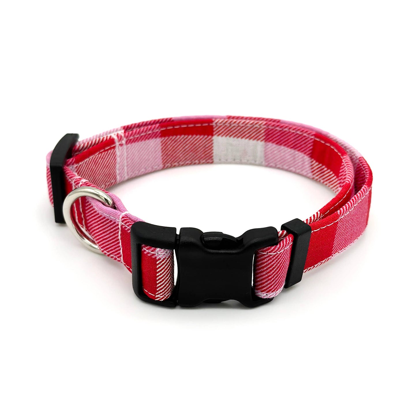 Valentine's Day Check Dog Collar